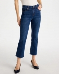 Chicos Girlfriend Fray Hem Kick Flare Jeans - CARINA INDIGO Chicos Girlfriend Fray Hem Kick Flare Jeans - CARINA INDIGO