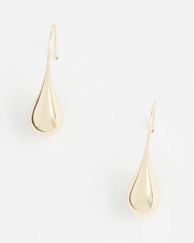 Chicos No Droop™ Gold Tone Teardrop Threader Earrings - GOLD