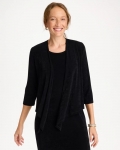 Chicos Travelers™ Drape Tie-Front Cardigan - TRAVELERS BLACK Chicos Travelers™ Drape Tie-Front Cardigan - TRAVELERS BLACK
