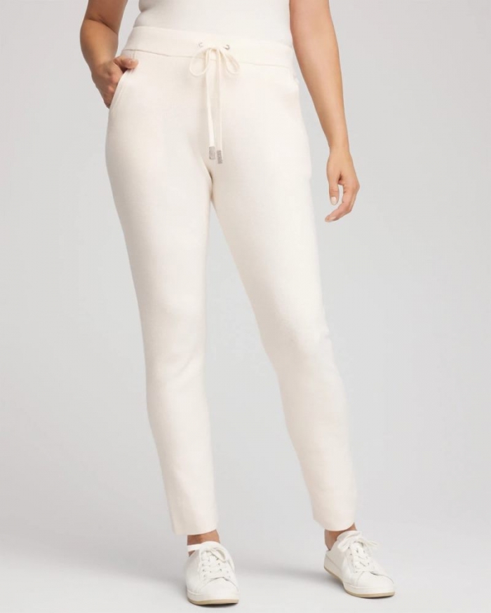 Chicos Zenergy® Luxe Tapered Ankle Pants - ENGLISH CREAM