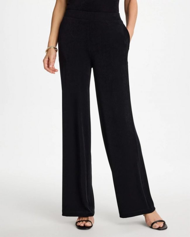 Chicos Travelers™ Wide-Leg Pocket Pants - TRAVELERS BLACK