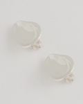 Chicos Silvertone Stud Clip-On Earrings - SILVER