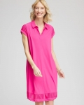 Chicos Zenergy® UPF Mesh-Trim Bungee Dress - CRUSHED BERRIES Chicos Zenergy® UPF Mesh-Trim Bungee Dress - CRUSHED BERRIES