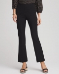 Chicos Lightweight Juliet Flared Ankle Pants - BLACK