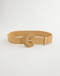 Chicos Raffia Wrapped Stretch Belt - NATURAL Chicos Raffia Wrapped Stretch Belt - NATURAL
