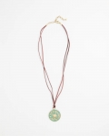 Chicos Sundial Medallion Pendant - TURQUOISE Chicos Sundial Medallion Pendant - TURQUOISE