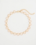 Chicos Pearlescent Rounded Collar Necklace - GOLD Chicos Pearlescent Rounded Collar Necklace - GOLD