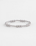 Chicos Silver-tone Small Bead Stretch Bracelet - SILVER Chicos Silver-tone Small Bead Stretch Bracelet - SILVER