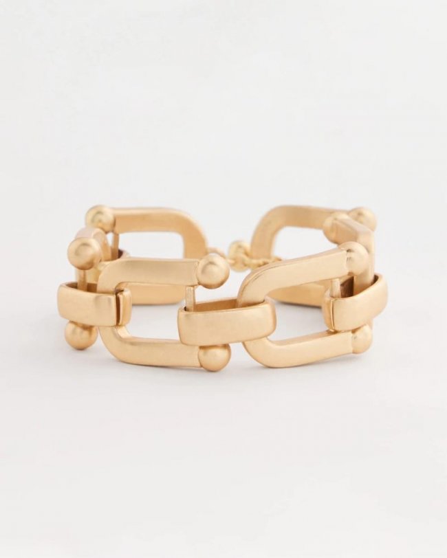 Chicos Golden Link Chain Bracelet - GOLD