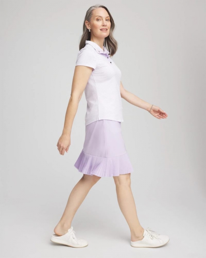 Chicos Zenergy® UPF Pleated Skort - VIOLET AURA