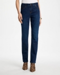 Chicos Girlfriend Slim Full-Length Jeans - DARK SAPPHIRE INDIGO