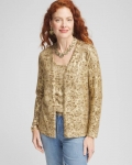 Chicos Foil Print Long-sleeve Cardigan - NEUTRAL Chicos Foil Print Long-sleeve Cardigan - NEUTRAL