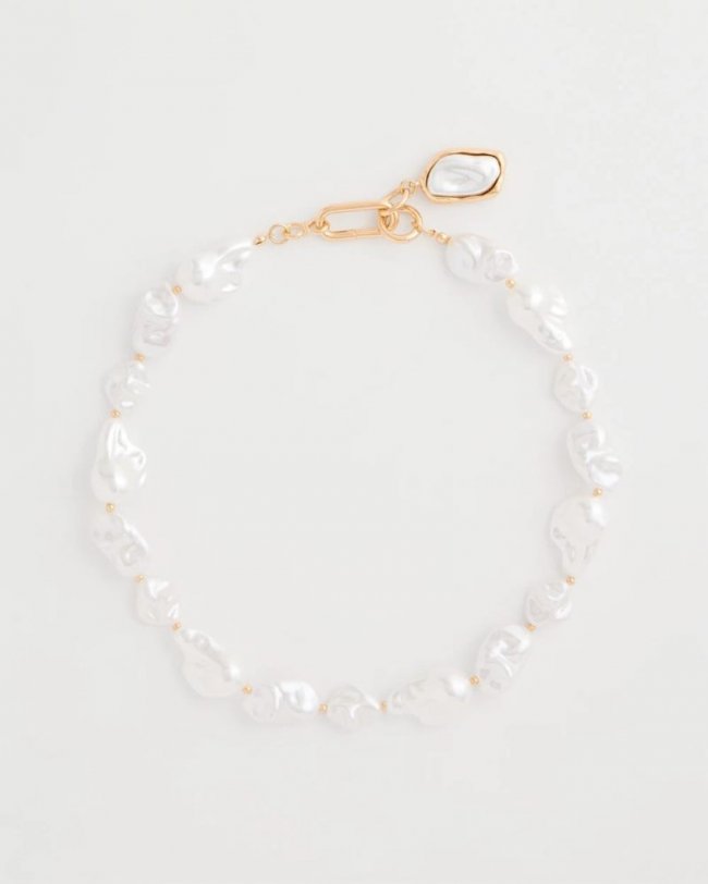 Chicos Siren Faux Pearl Y-Necklace - PEARL