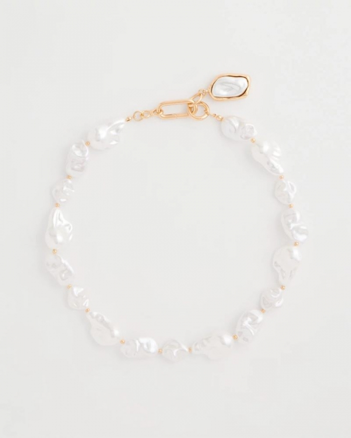 Chicos Siren Faux Pearl Y-Necklace - PEARL