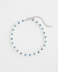 Chicos Short Pearl Blue Necklace - BLUE