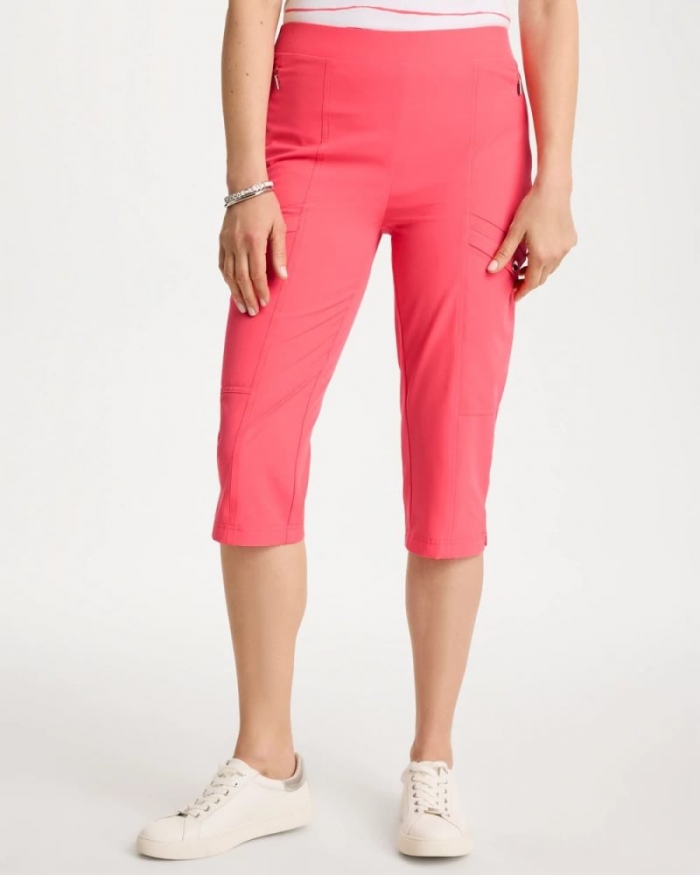 Chicos Zenergy® UPF Pedal Pusher Pants - CALYPSO CORAL