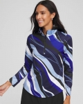Chicos Zenergy® UPF Voyage Half Zip - CRYSTAL TOPAZ Chicos Zenergy® UPF Voyage Half Zip - CRYSTAL TOPAZ