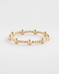 Chicos Gold-tone Medium Bead Stretch Bracelet - GOLD Chicos Gold-tone Medium Bead Stretch Bracelet - GOLD