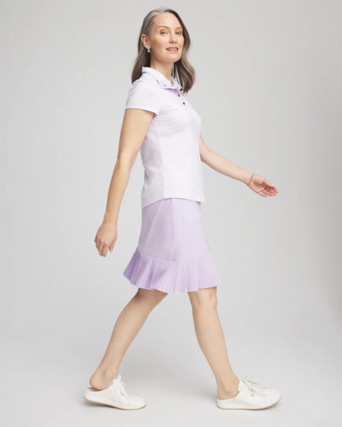 Chicos Zenergy® UPF Pleated Skort - VIOLET AURA