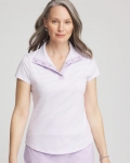 Chicos Zenergy® Striped UPF Short-Sleeve Top - VIOLET AURA Chicos Zenergy® Striped UPF Short-Sleeve Top - VIOLET AURA