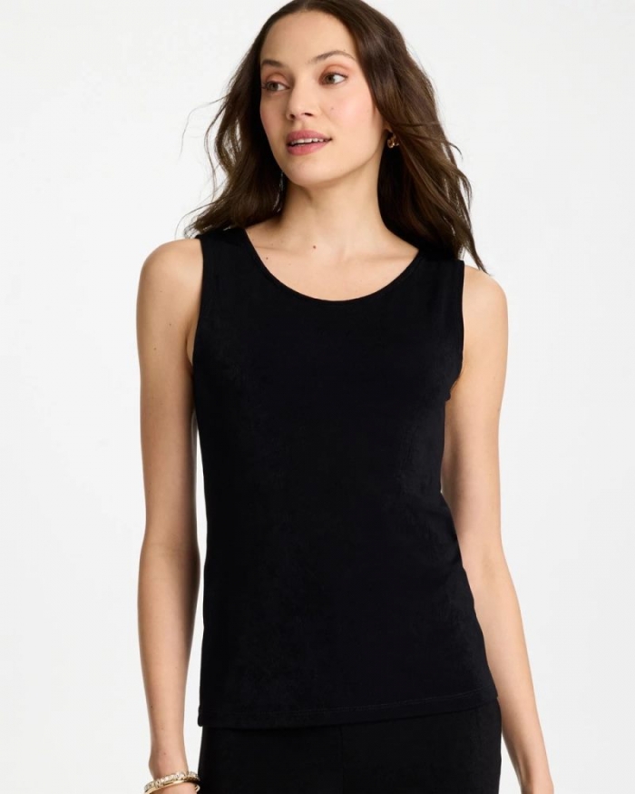 Chicos Travelers™ Convertible Tank - TRAVELERS BLACK