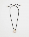 Chicos Adjustable Tri-Tone Pendant Necklace - MIXED METALS