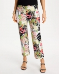 Chicos Tropical Nights Brigitte™ Straight Crop Pant - BLACK