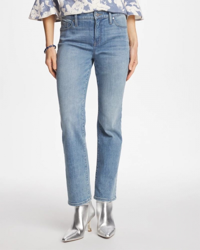 Chicos Girlfriend Kick Flare Jeans - LIGHT WANDERLUST WASH