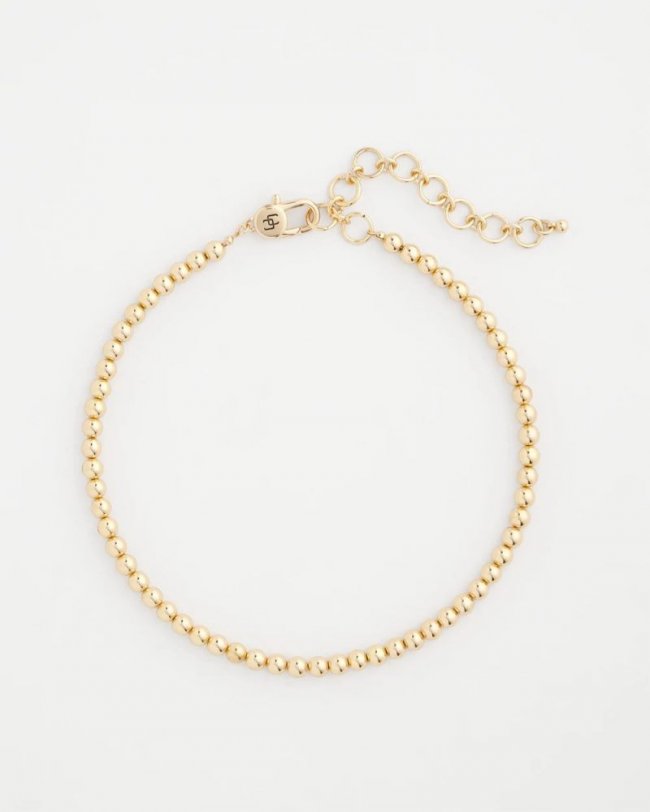 Chicos Golden Beaded Necklace - GOLD