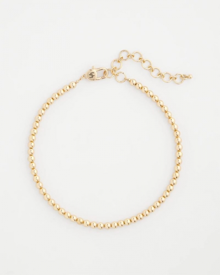 Chicos Golden Beaded Necklace - GOLD