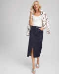 Chicos High-Rise Straight Stretch-Denim Skirt - CEDAR RINSE Chicos High-Rise Straight Stretch-Denim Skirt - CEDAR RINSE