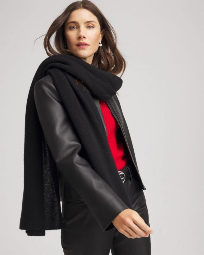 Chicos Cashmere Wrap - BLACK Chicos Cashmere Wrap - BLACK