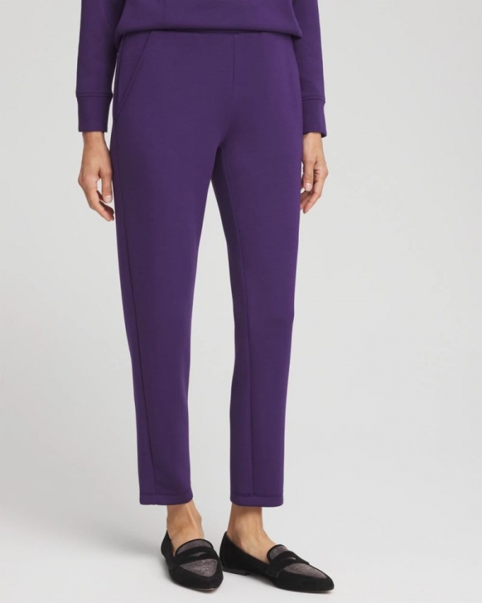 Chicos Zenergy® Tapered Ankle Pants - MIDNIGHT VIOLET