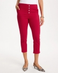 Chicos Pull-On Capri Jeans - CHERRY LUSH