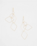 Chicos Diamond Shaped Linear Earrings - GOLD Chicos Diamond Shaped Linear Earrings - GOLD
