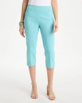 Chicos Brigitte™ Slim Rivet Pull-On Capri Pant - BONDI BLUE Chicos Brigitte™ Slim Rivet Pull-On Capri Pant - BONDI BLUE