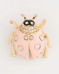 Chicos Lady Bug Brooch - PINK