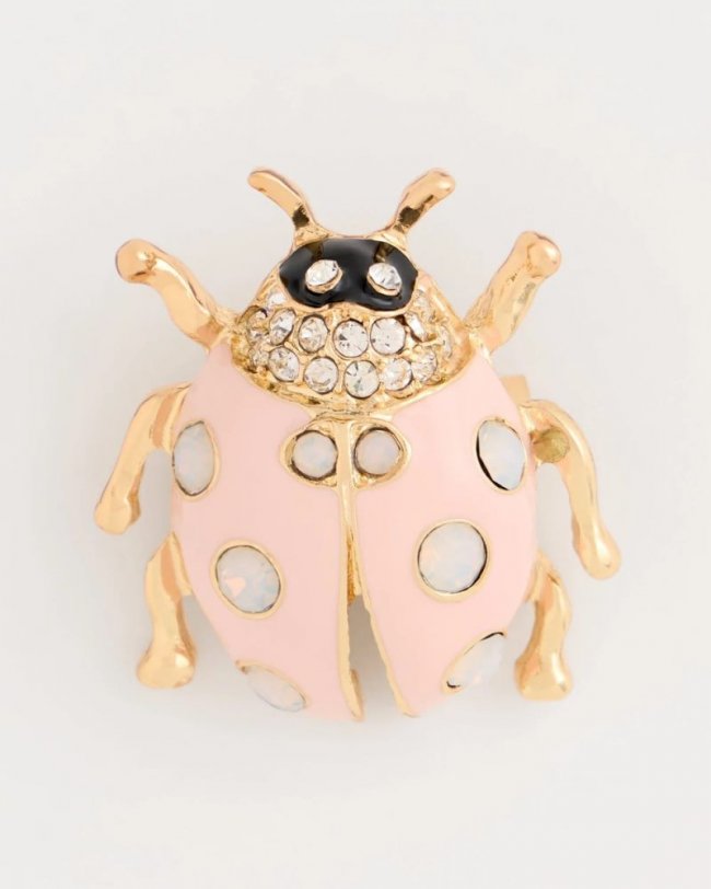 Chicos Lady Bug Brooch - PINK