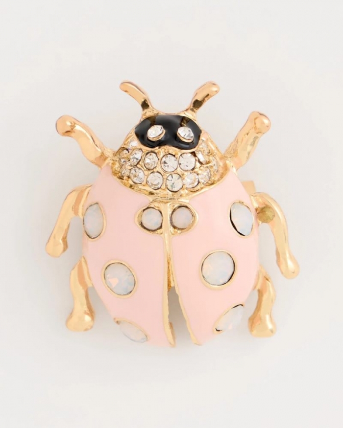 Chicos Lady Bug Brooch - PINK