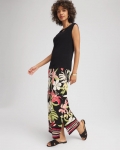 Chicos Travelers™ Tropical-Lily Midi Skirt - GOLDEN CHAMOIS
