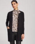 Chicos Ella Pocketed Cardigan Sweater - BLACK Chicos Ella Pocketed Cardigan Sweater - BLACK