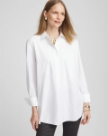 Chicos No Iron Knit Mix Tunic - OPTIC WHITE Chicos No Iron Knit Mix Tunic - OPTIC WHITE