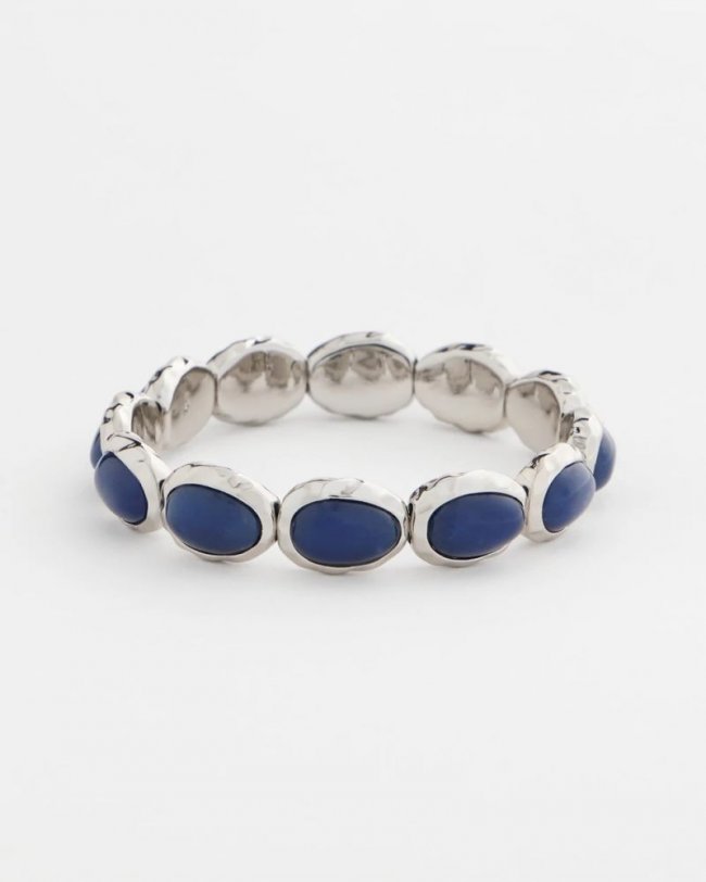 Chicos Blue Large Stretch Bracelet - BLUE