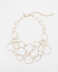 Chicos Short Goldtone Multi-Strand Link Necklace - GOLD Chicos Short Goldtone Multi-Strand Link Necklace - GOLD