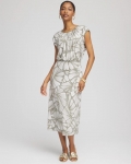 Chicos Travelers™ Knit Jersey Day Dress - DUSTY OLIVE