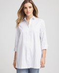 Chicos No Iron Classic-Fit Tunic - BLUE LOTUS Chicos No Iron Classic-Fit Tunic - BLUE LOTUS