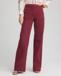 Chicos Pull-On Wide-Leg Jeans - BLACKCURRANT Chicos Pull-On Wide-Leg Jeans - BLACKCURRANT