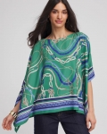 Chicos Rope Relic Poncho - JARDIN GREEN Chicos Rope Relic Poncho - JARDIN GREEN