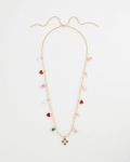 Chicos Adjustable Charm Necklace - MULTI