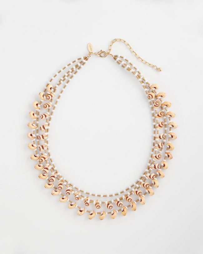 Chicos Multi-Strand Shell Necklace - NEUTRAL